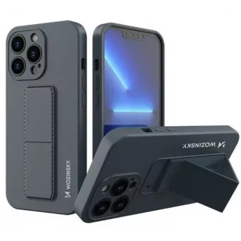 Wozinsky Apple iPhone 13 Pro kickstand case siliconen case met standaard navy blue