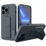 Wozinsky Apple iPhone 13 Pro kickstand case siliconen case met standaard navy blue