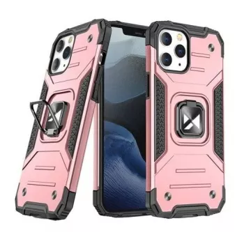 Wozinsky Apple iPhone 13 Pro Max Ring Armor Case Kickstand Tough Rugged roze