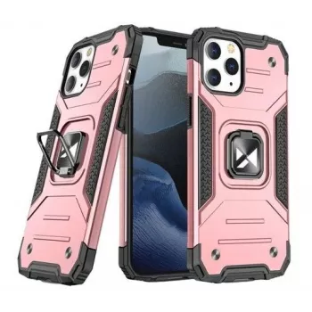 Wozinsky Apple iPhone 13 Pro Ring Armor-hoesje kickstand robuust roze