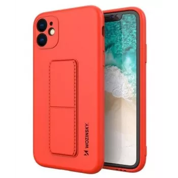 Wozinsky Apple Kickstand Case flexibel siliconen iPhone 11 rood