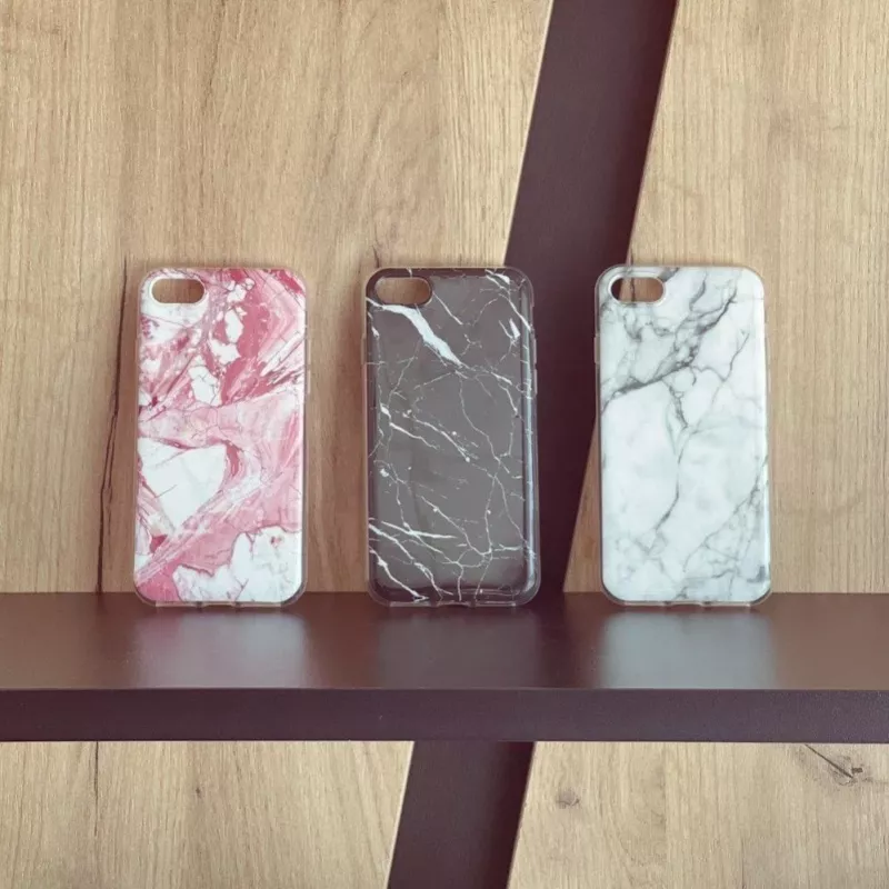 Wozinsky Black Marble TPU-case voor Samsung A73