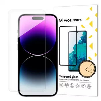 Wozinsky 9H Screenprotector van gehard glas voor Apple iPhone 15 Plus, transparant