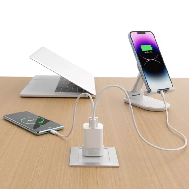 Wozinsky CMWCW 20W USB-C / USB-A Voeding - Wit