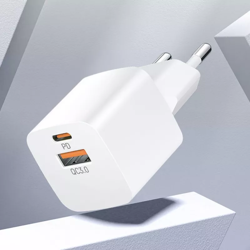 Wozinsky CMWCW 20W USB-C / USB-A Voeding - Wit