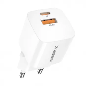 Wozinsky CMWCW 20W USB-C / USB-A Voeding - Wit