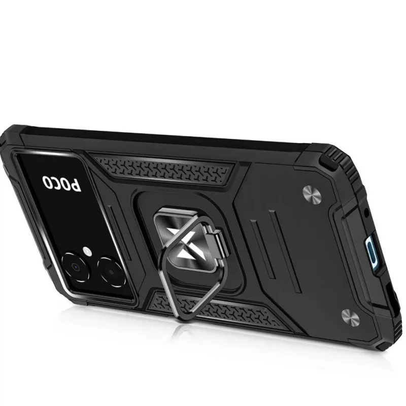 Wozinsky Ring Armor Case voor Google Pixel 7 Pro - gepantserde hoes met magnetische ringhouder - zwart