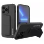 Wozinsky siliconenhoes met standaard voor Apple iPhone 13 Pro, zwart