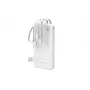 Wozinsky W11-W 10000mAh 10W powerbank met geïntegreerde kabels en zaklamp wit