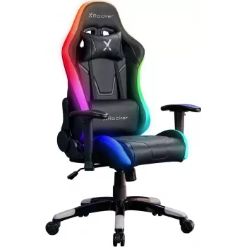 X Rocker Agility Compact eSports gaming bureaustoel met LED-verlichting & app-bediening - zwart (2023028)