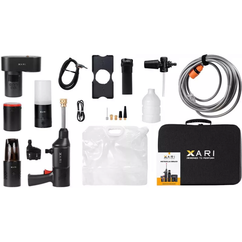 XARI Smart Kit XP2 Draadloze autoapparatenset met powerbank, hogedrukreiniger, stofzuiger, compressor en zaklamp