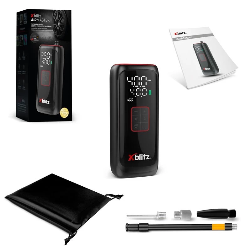 Xblitz AIRMASTER elektrische pomp 150 PSI digitaal LED auto-stop