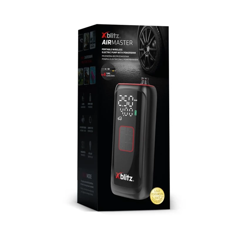 Xblitz AIRMASTER elektrische pomp 150 PSI digitaal LED auto-stop