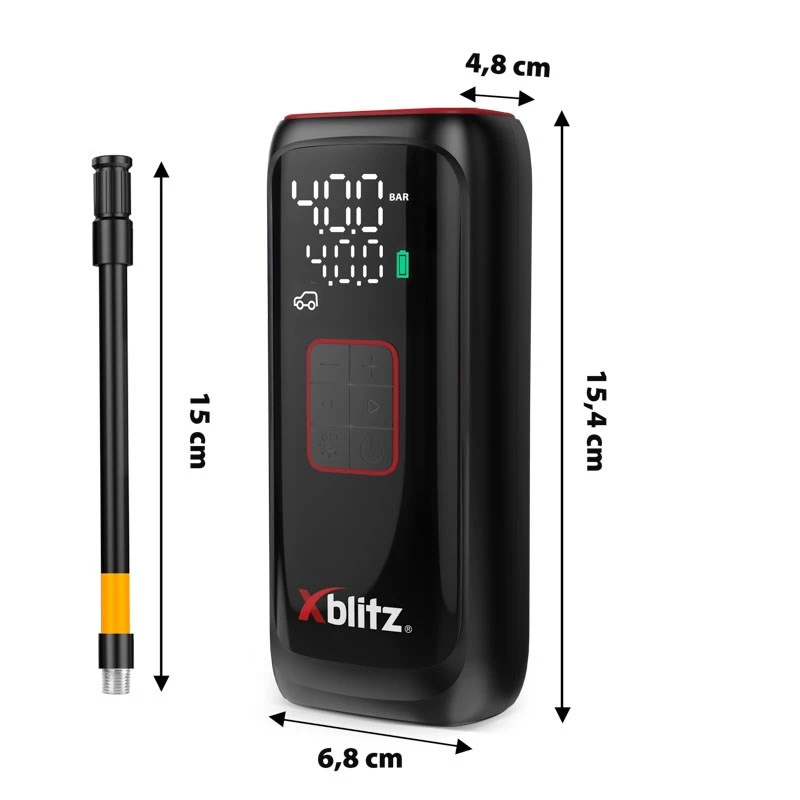 Xblitz AIRMASTER elektrische pomp 150 PSI digitaal LED auto-stop