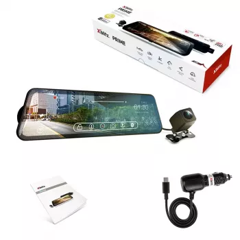 XBLITZ Prime achteruitkijkspiegel dashcam met FHD achteruitrijcamera en WLAN