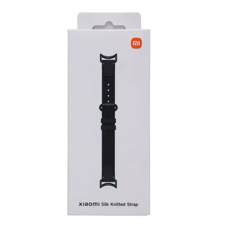 Xiaomi Smart Band 10 gebreide zijden armband - ebbenhoutzwart
