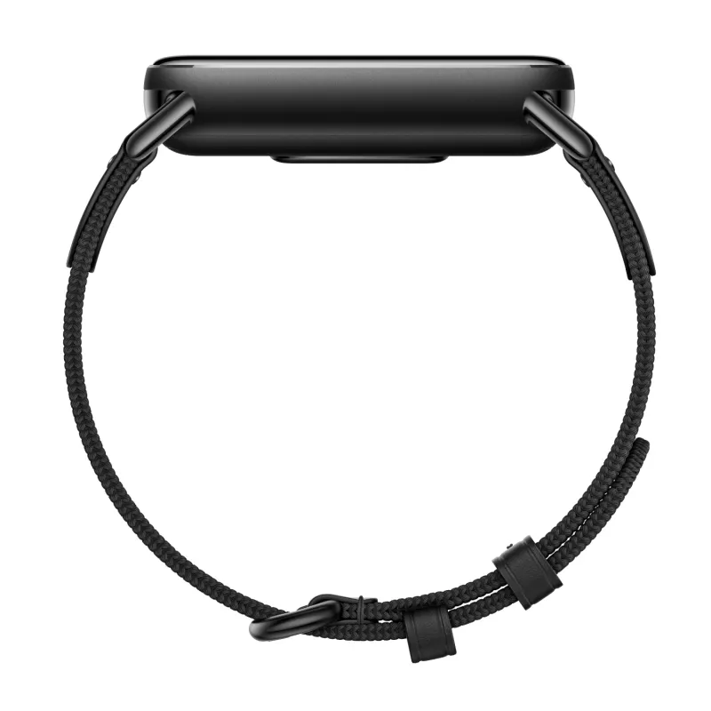 Xiaomi Smart Band 10 gebreide zijden armband - ebbenhoutzwart