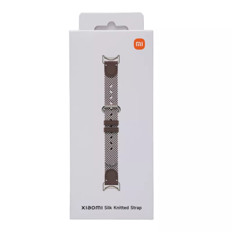 Xiaomi Smart Band 10 Gebreid Zijden Bandje - Veerbruin