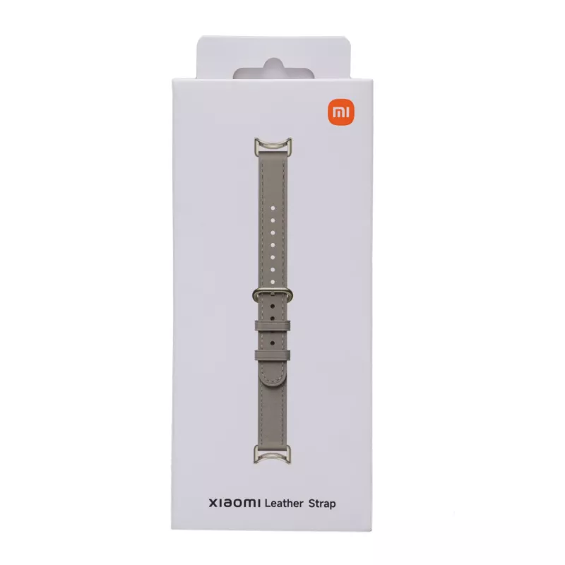 Xiaomi Smart Band 10 leren polsband - grijs