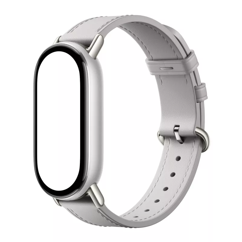 Xiaomi Smart Band 10 leren polsband - grijs