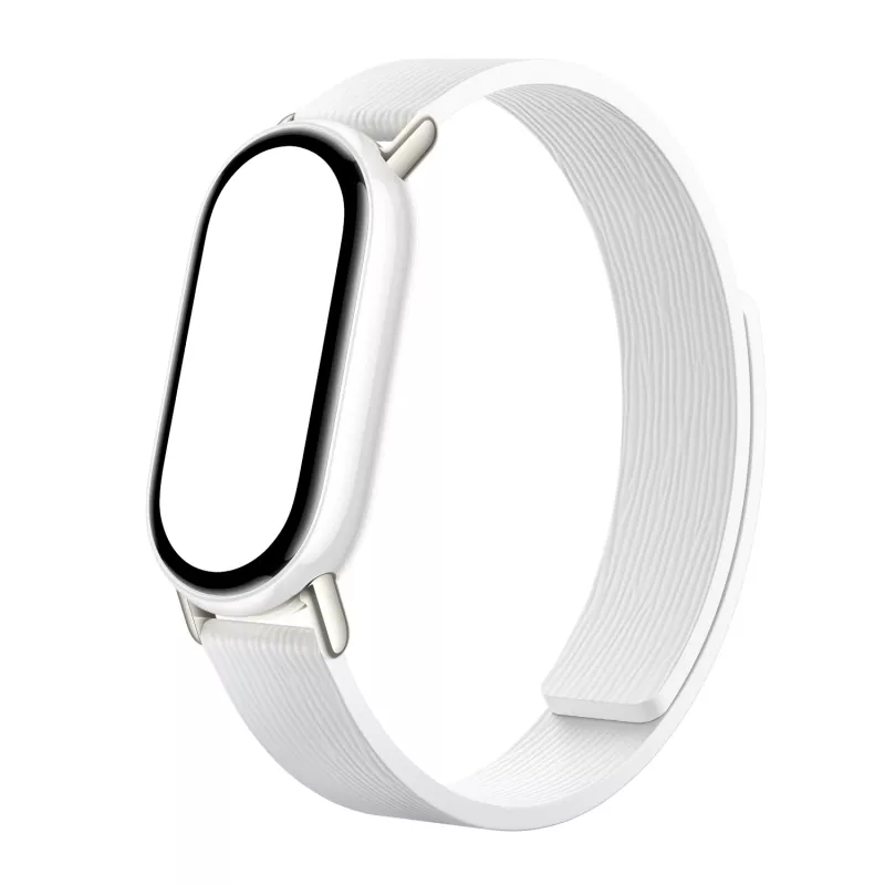 Xiaomi Smart Band 10 Magnetische Kona-Leren Bandje - Gletsjerwit