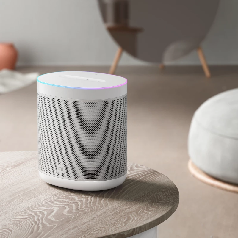 Xiaomi smart speaker met Google Assistant, Chromecast, IR-afstandsbediening en LED-klok - zwart