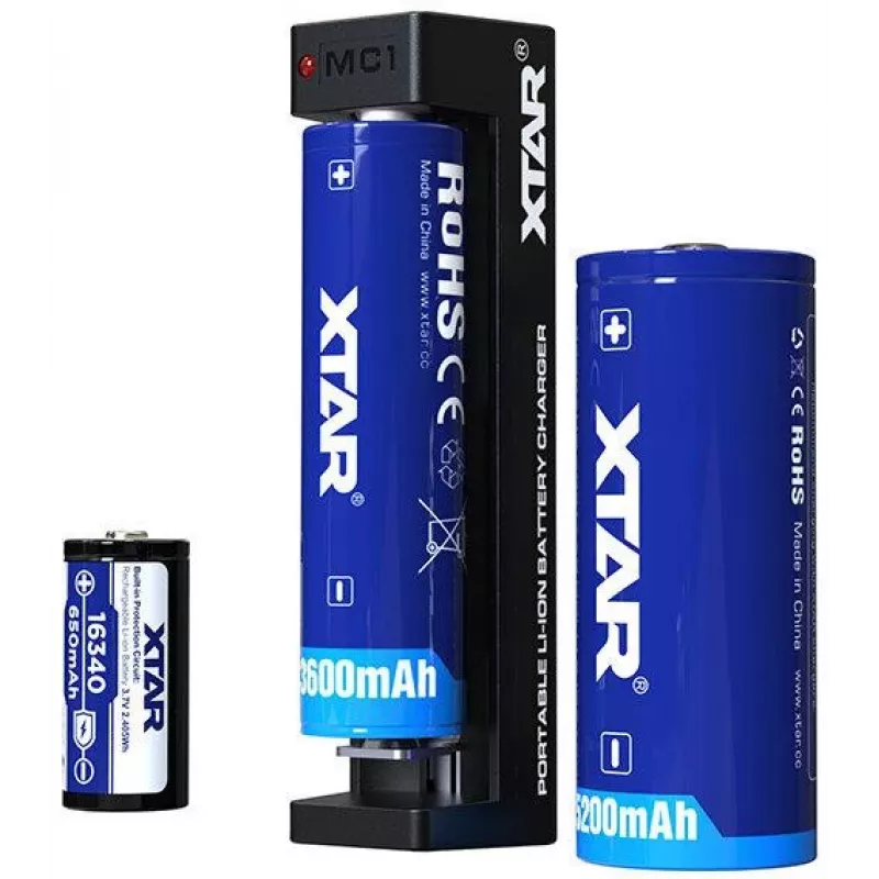 XTAR MC1 USB-C enkelvoudige li-ion-accuoplader