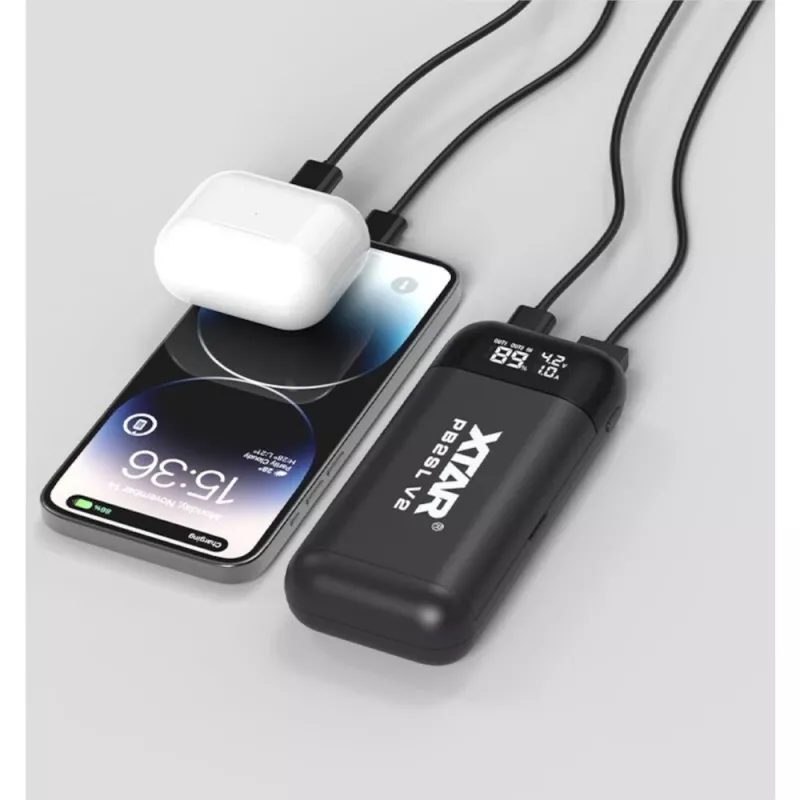 XTAR PB2SLV2 18650-acculader