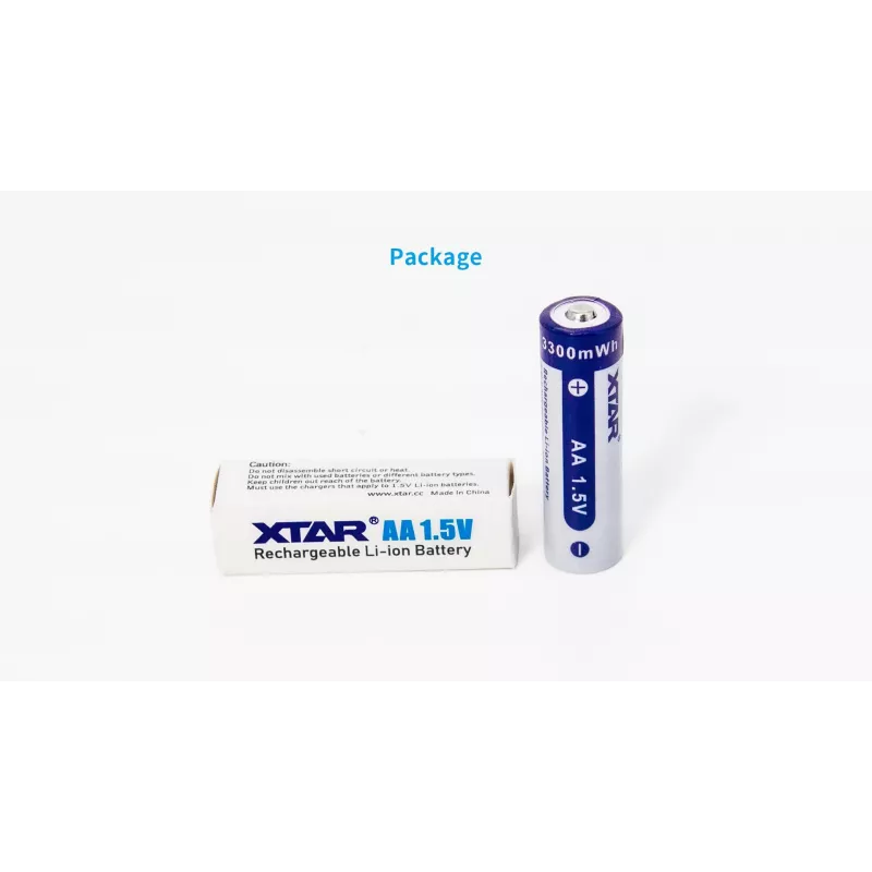 XTAR R6 AA 1.5V Li-ion 2000mAh accu's (4-pack)