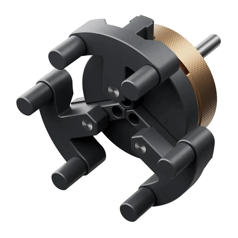XTOOL RA3 Lite roterende adapter – 4-in-1 rotatiehulpstuk voor xTool laser graveermachine (chuck, roller, ring, kogel)