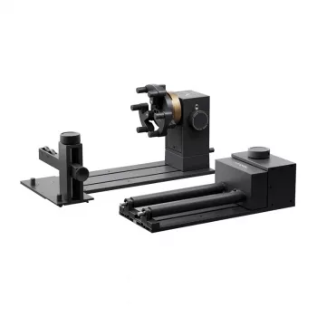 XTOOL RA3 Lite roterende adapter – 4-in-1 rotatiehulpstuk voor xTool laser graveermachine (chuck, roller, ring, kogel)