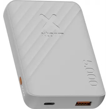 Xtorm Go2 Series powerbank 5000 mAh 12W USB-C & USB-A ice white XG2E057