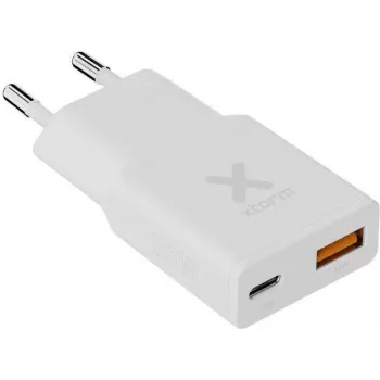 Xtorm Go2 Series SlimLine Wandlader 33W 1x USB-C 1x USB-A Wit