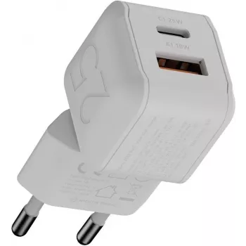 Xtorm NextGen GaN3 Ultra 25W USB-C & USB-A wandlader – wit XECNG250
