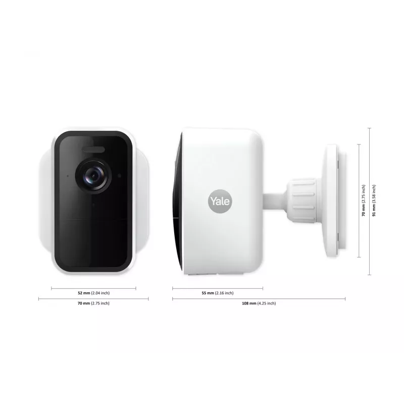Yale SV-OC-1A-W Cube IP Beveiligingscamera Binnen & Buiten 1080p Wit