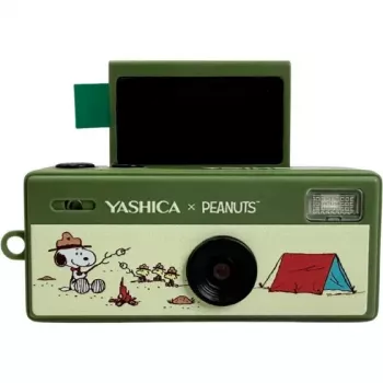 Yashica Funtastic Snoopy Green sleutelhanger camera – 2MP CMOS, 12MP geïnterpoleerde resolutie, HD-video, USB-C