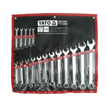 YATO satijnen combinatiesleutels 17 stuks 8-32mm koffer YT-0363