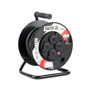 Yato YT-81052 kabelhaspel 4 stopcontacten 20 m