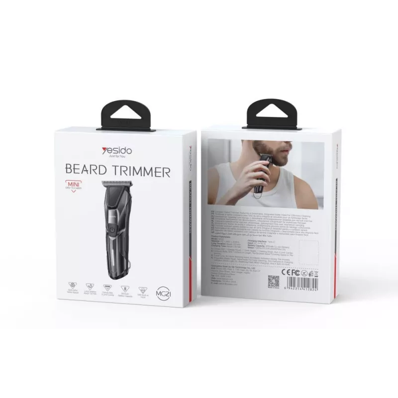 YESIDO baardtrimmer MG21 zwart