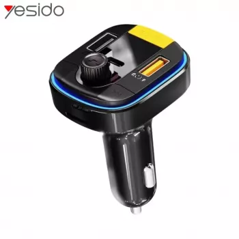 YESIDO Bluetooth naar FM-transmitter 43W snelle autolader Y45 zwart
