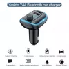 YESIDO Y44 MP3-speler Bluetooth-autolader, 2 USB, zwart