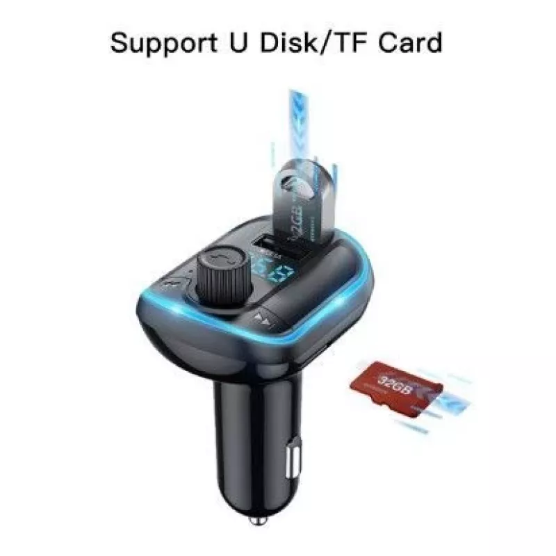 YESIDO Y44 MP3-speler Bluetooth-autolader, 2 USB, zwart