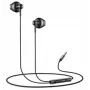 YESIDO YH47 in-ear bedrade oordopjes met microfoon, 3,5-mm jack, zwart