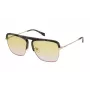 ZADIG & VOLTAIRE SZV321 zonnebril - heren pilot square montuur - zwart - grijs getinte glazen - 60/13/140 mm
