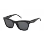 ZADIG & VOLTAIRE dames rechthoekige zonnebril SZV373-530700 zwart/grijs 53mm