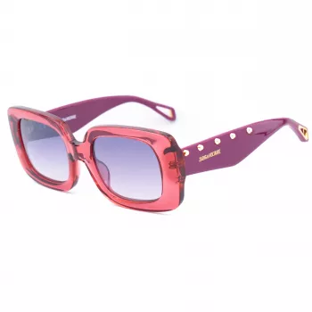 ZADIG & VOLTAIRE dames zonnebril SZV423-516MHX Havana acetaat rechthoekig 51mm