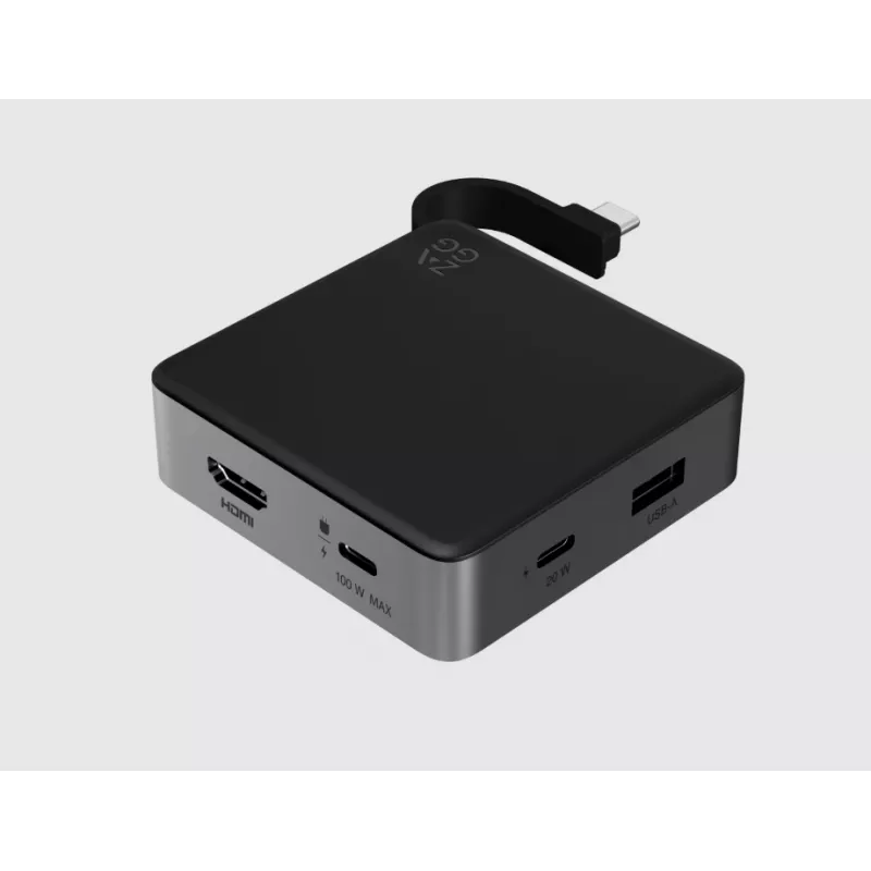 ZAGG 4-poorts hub zwart/grijs