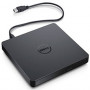 Dell - station - DVD+/-RW - USB2.0 - extern - zwart - voor Chromebook 3110, 3110 2-in-1, OptiPlex 30XX, 7080, Precision 3260, 7670, Vostro 15 3510 (DW316)