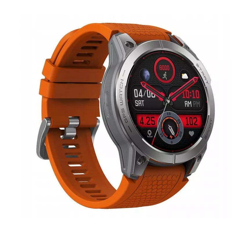 Zeblaze Stratos 3 oranje smartwatch AMOLED 1,43 inch GPS 5ATM 400mAh