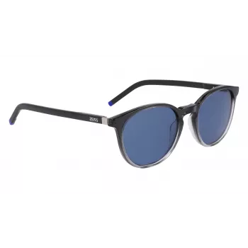 ZEISS MAN zonnebril ZS2251051200 - zwart acetaat montuur, grijze polycarbonaat glazen, 51/20/145 mm